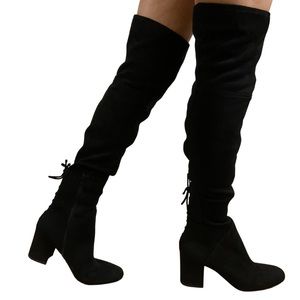 ALDO over the knee velvet boots size 7